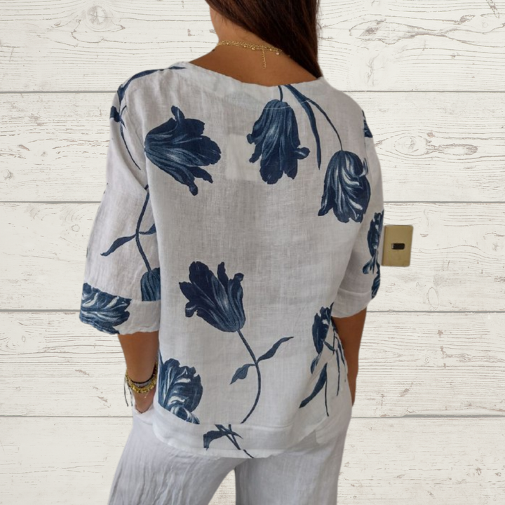 Topfitters™ | Voorjaarsblouse met V-hals