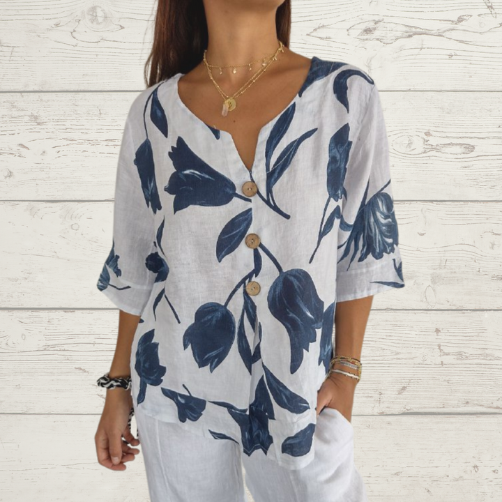 Topfitters™ | Voorjaarsblouse met V-hals