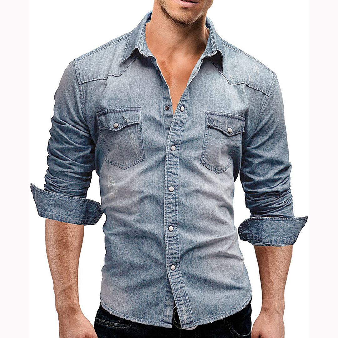 Topfitters™ | Casual overhemd met lange mouwen
