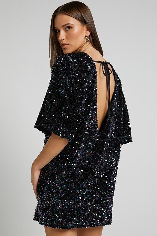 Topfitters™ | Alma Sequins Mini-jurk zonder rug