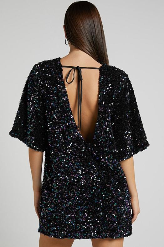 Topfitters™ | Alma Sequins Mini-jurk zonder rug