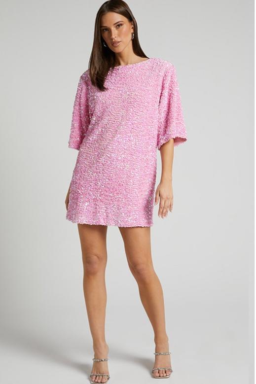 Topfitters™ | Alma Sequins Mini-jurk zonder rug