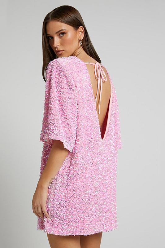 Topfitters™ | Alma Sequins Mini-jurk zonder rug