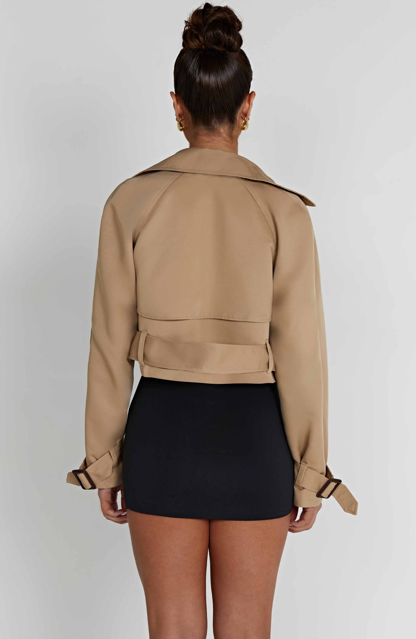 Topfitters™ | Caprice Cropped Trenchcoat - Beige
