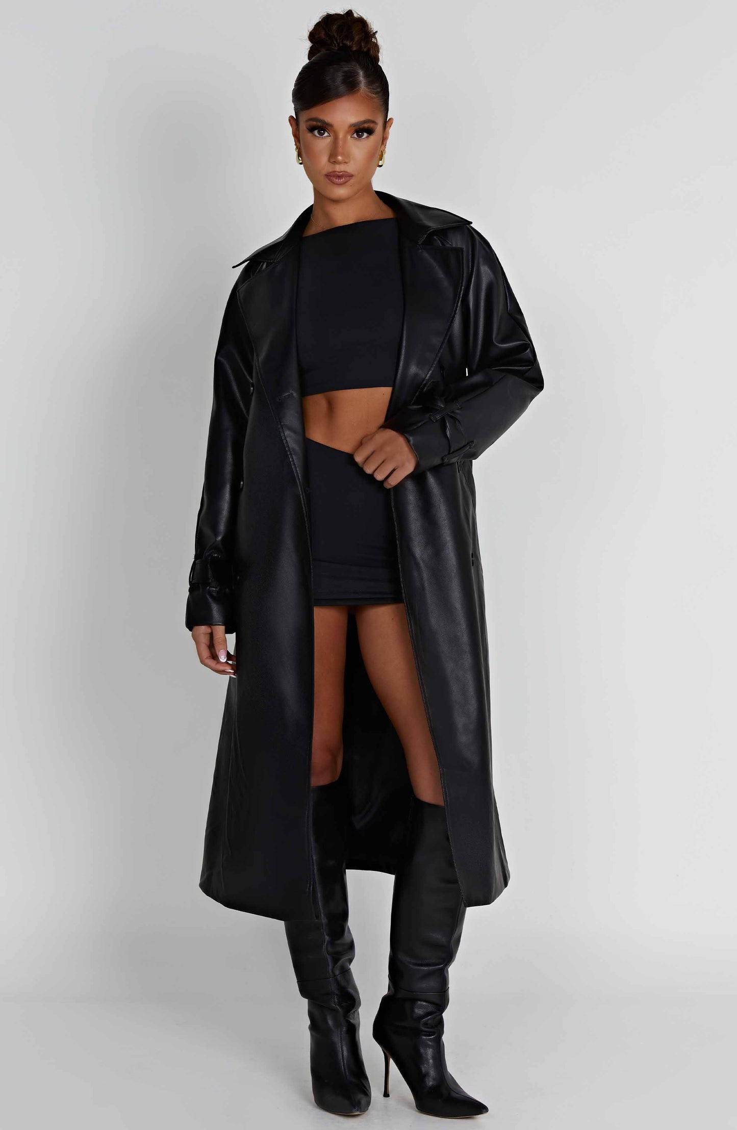Topfitters™ | Chi Trenchcoat - Zwart