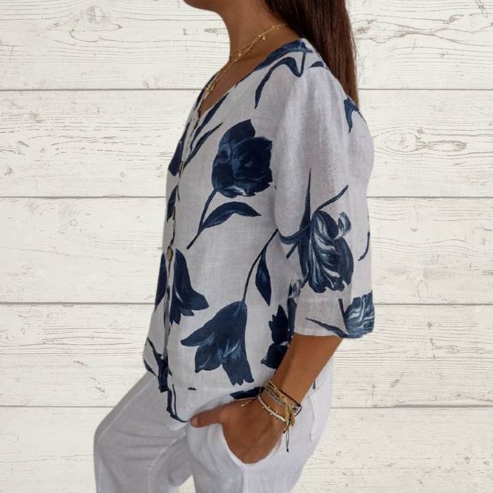 Topfitters™ | Voorjaarsblouse met V-hals