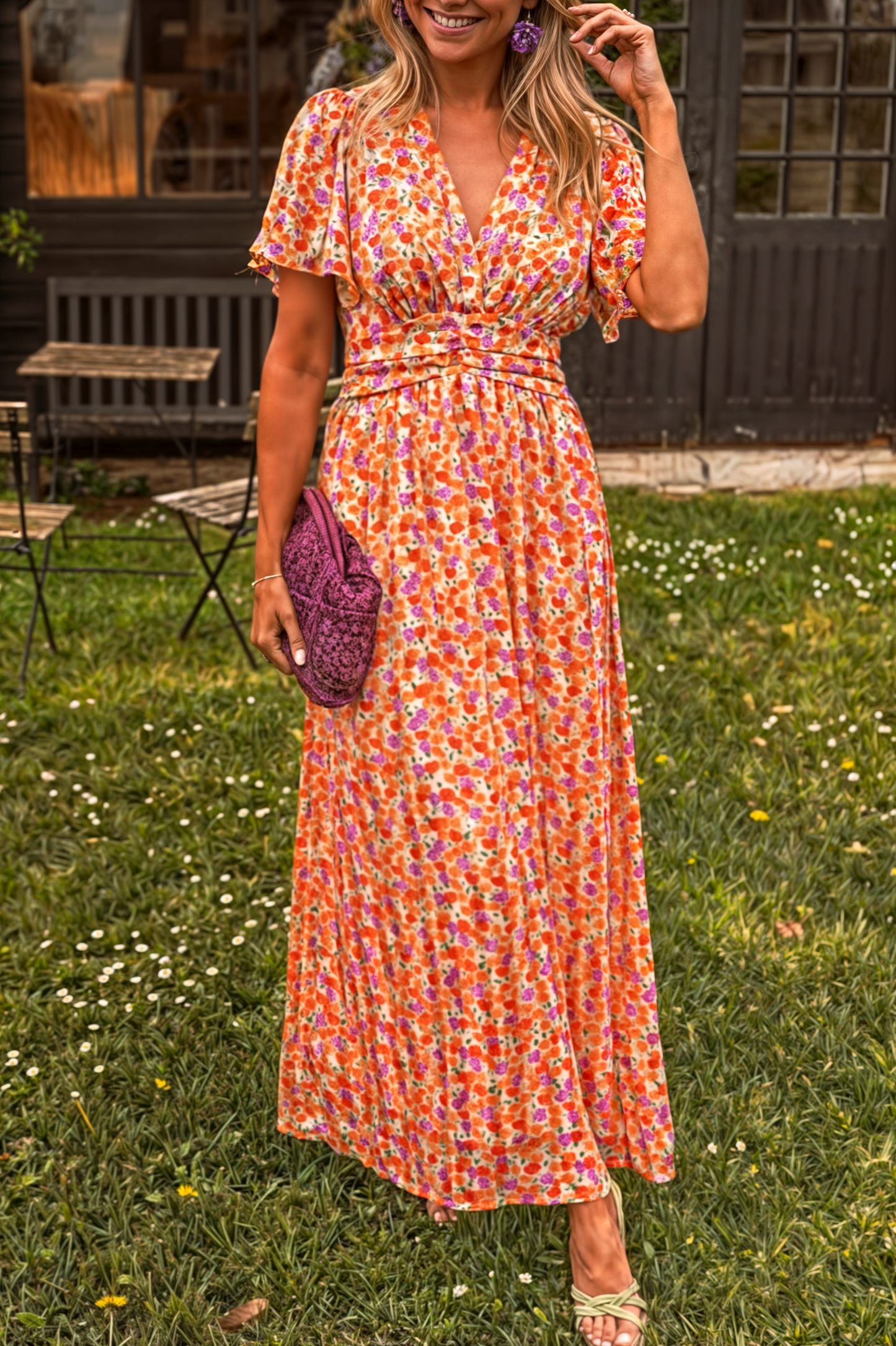 Topfitters™ | Chic Maxi-jurk met V-hals