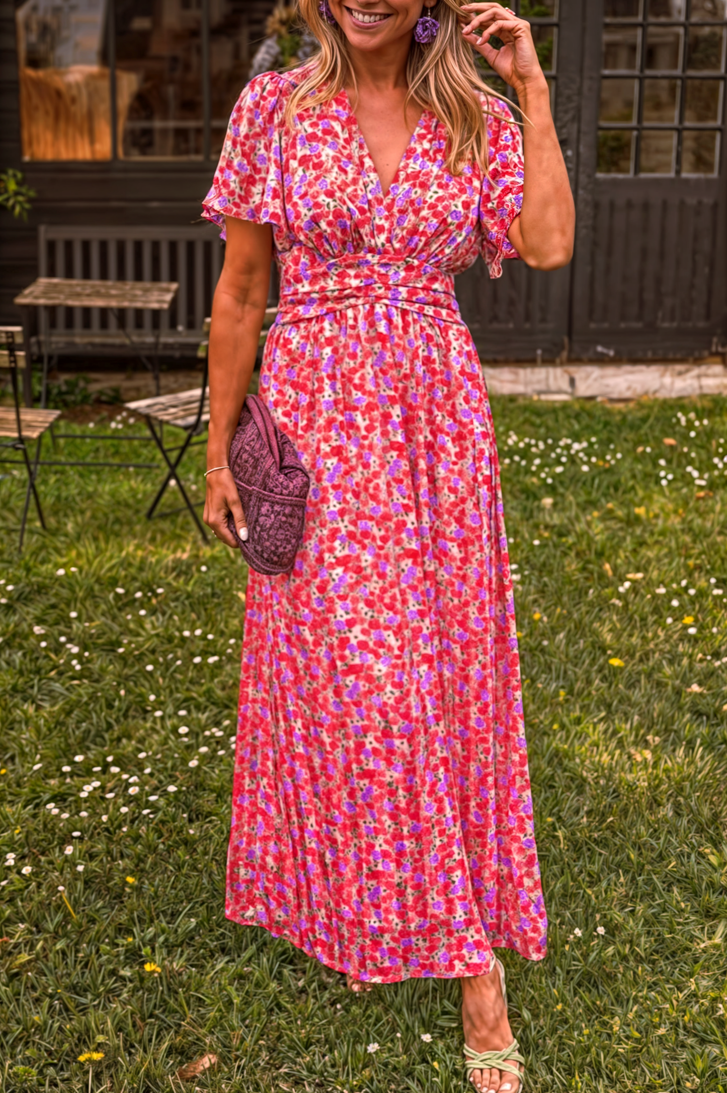 Topfitters™ | Chic Maxi-jurk met V-hals