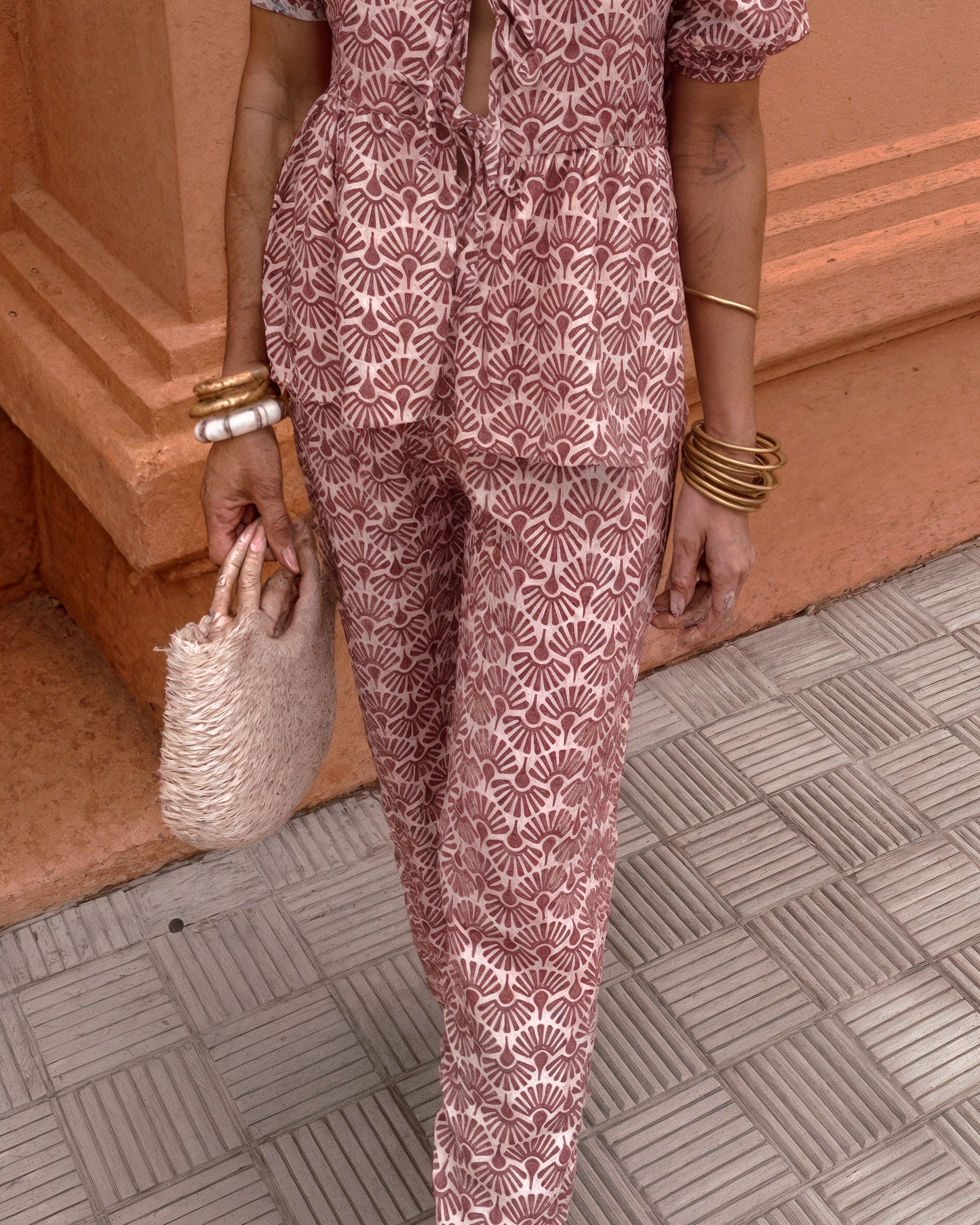 Topfitters™ | Tweedelige boho set met print