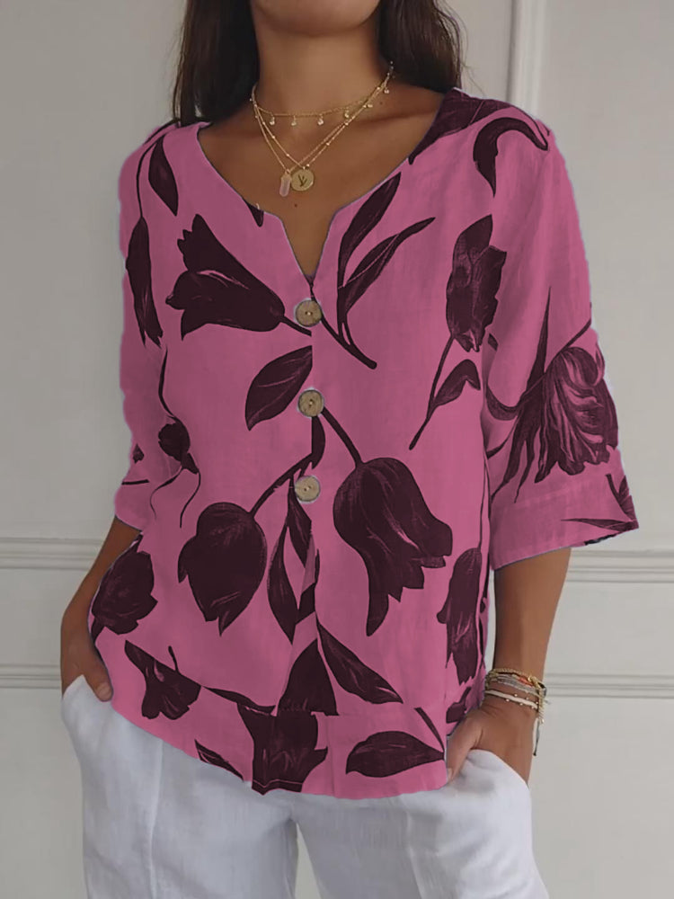 Topfitters™ | Voorjaarsblouse met V-hals