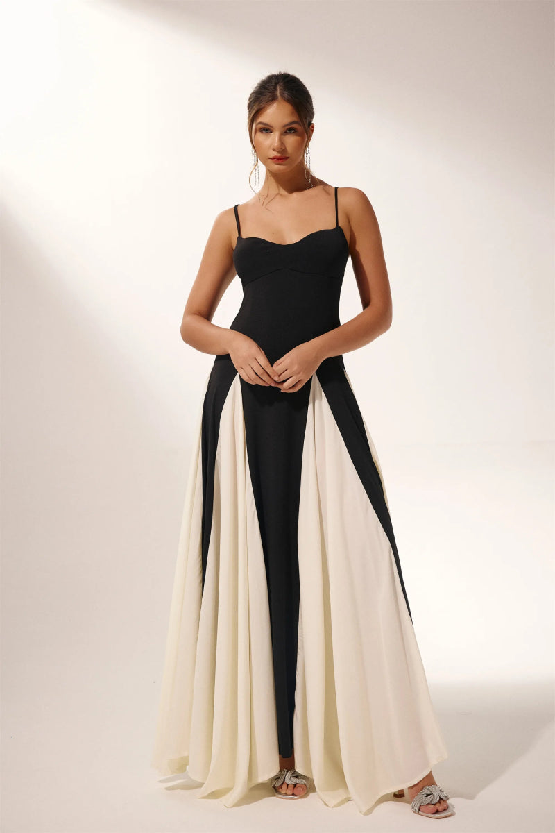 Topfitters™ | Griselda Color Block Maxi Slipjurk