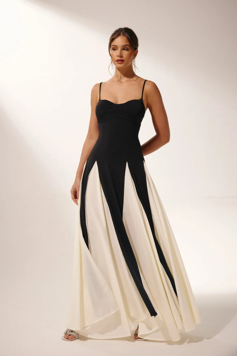Topfitters™ | Griselda Color Block Maxi Slipjurk