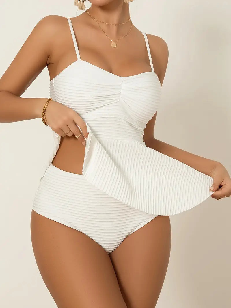 Topfitters™ | Stijlvolle Peplum Tankini Set