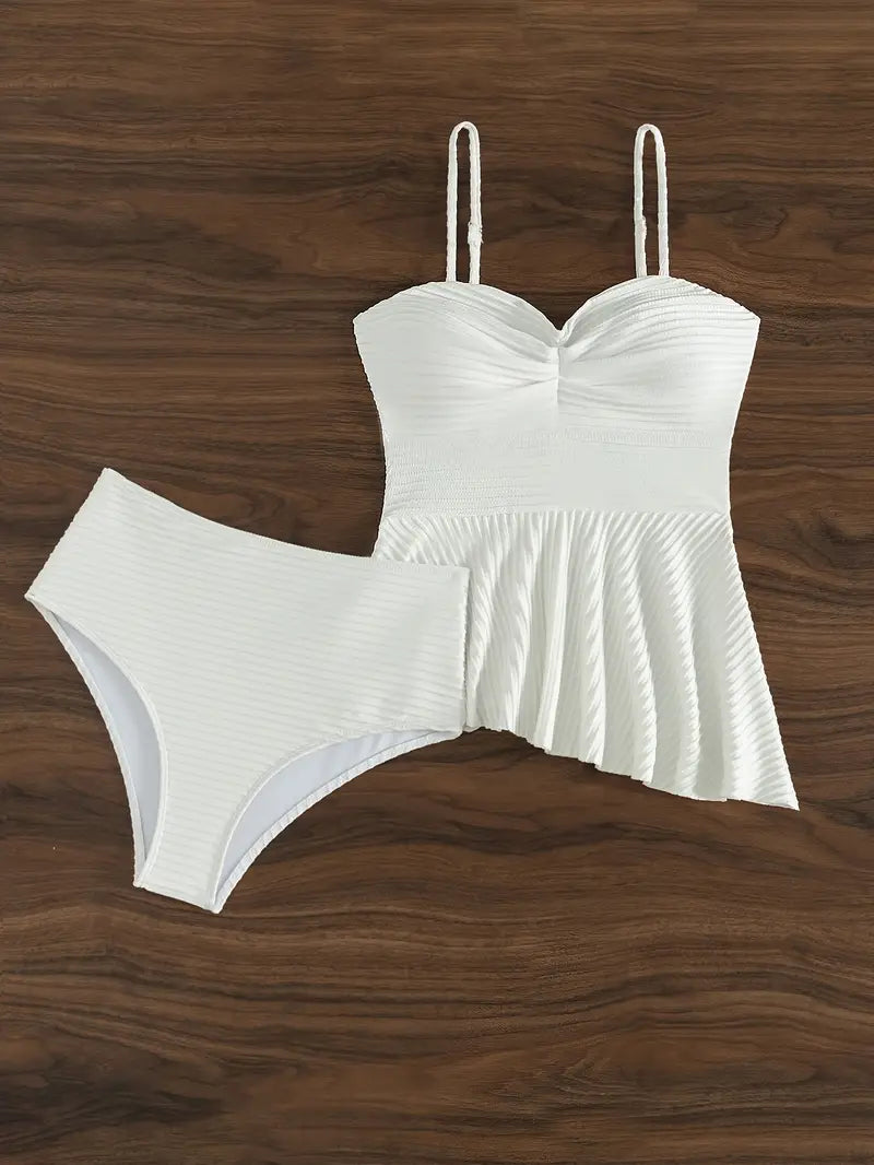 Topfitters™ | Stijlvolle Peplum Tankini Set