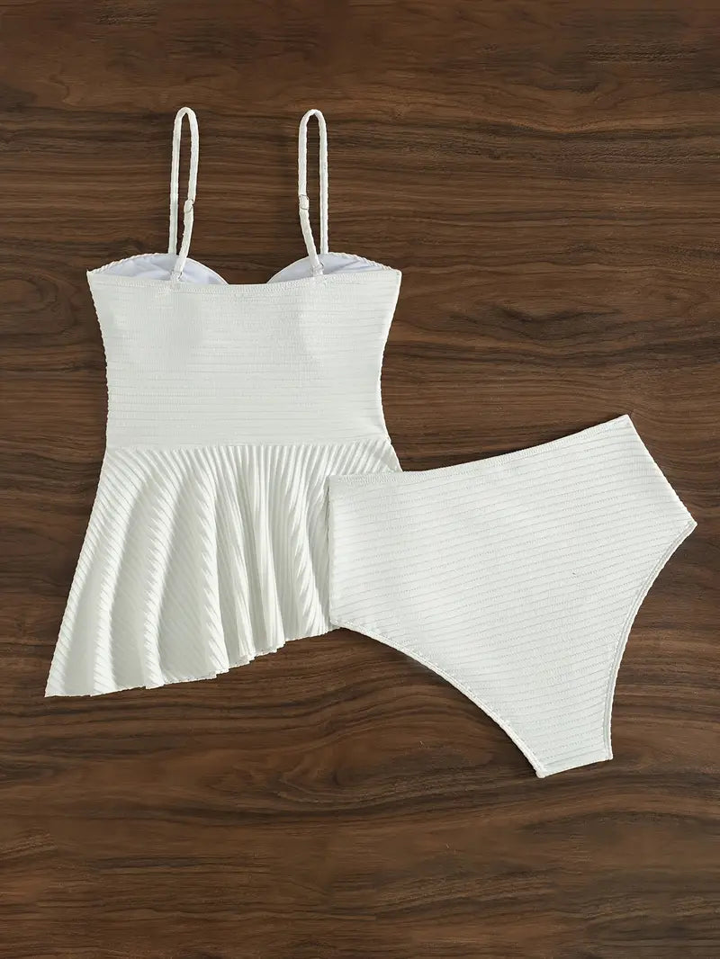 Topfitters™ | Stijlvolle Peplum Tankini Set