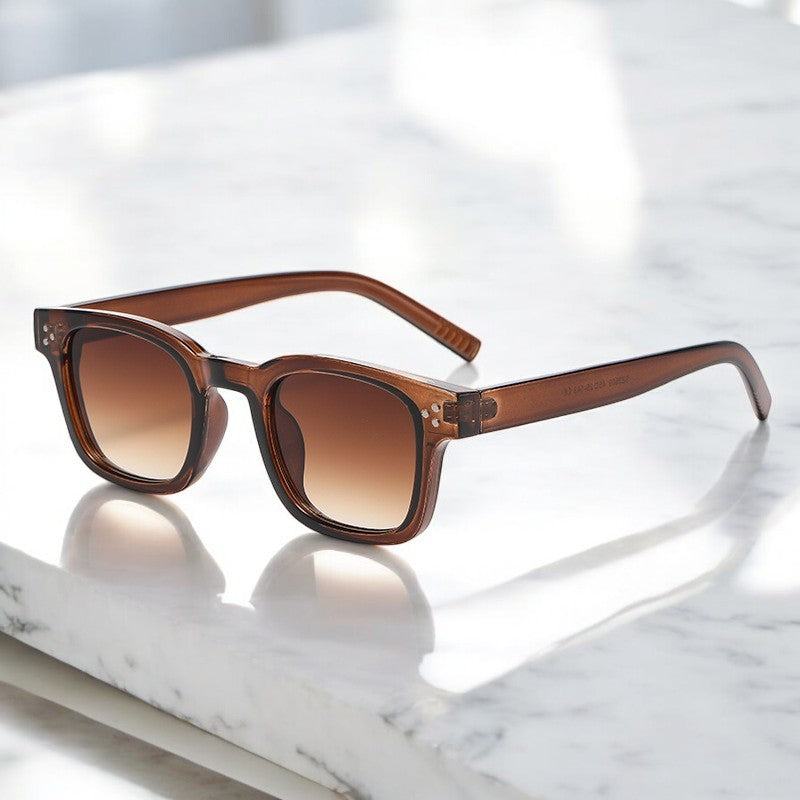 Topfitters™ | Retro Square Frame Zonnebril – Unisex UV-bescherming & Stijlvol Design