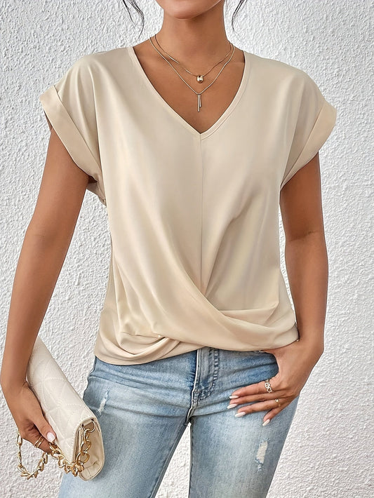 Topfitters™ | Casual T-shirt met sweetheart halslijn