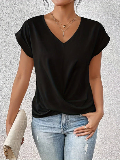 Topfitters™ | Casual T-shirt met sweetheart halslijn
