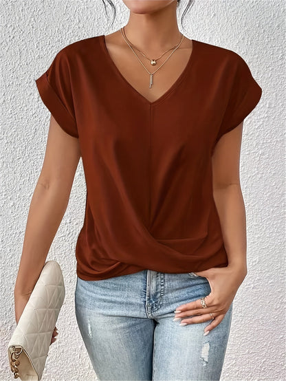 Topfitters™ | Casual T-shirt met sweetheart halslijn