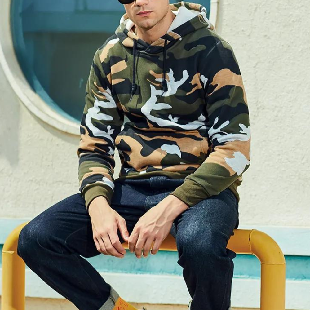 Topfitters™ | Moderne camouflage hoodie voor heren