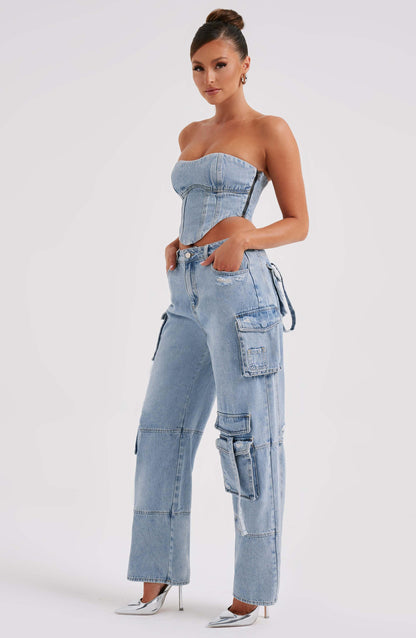 Topfitters™ | Brooklyn Cargo Pant - Blue