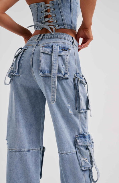 Topfitters™ | Brooklyn Cargo Pant - Blue