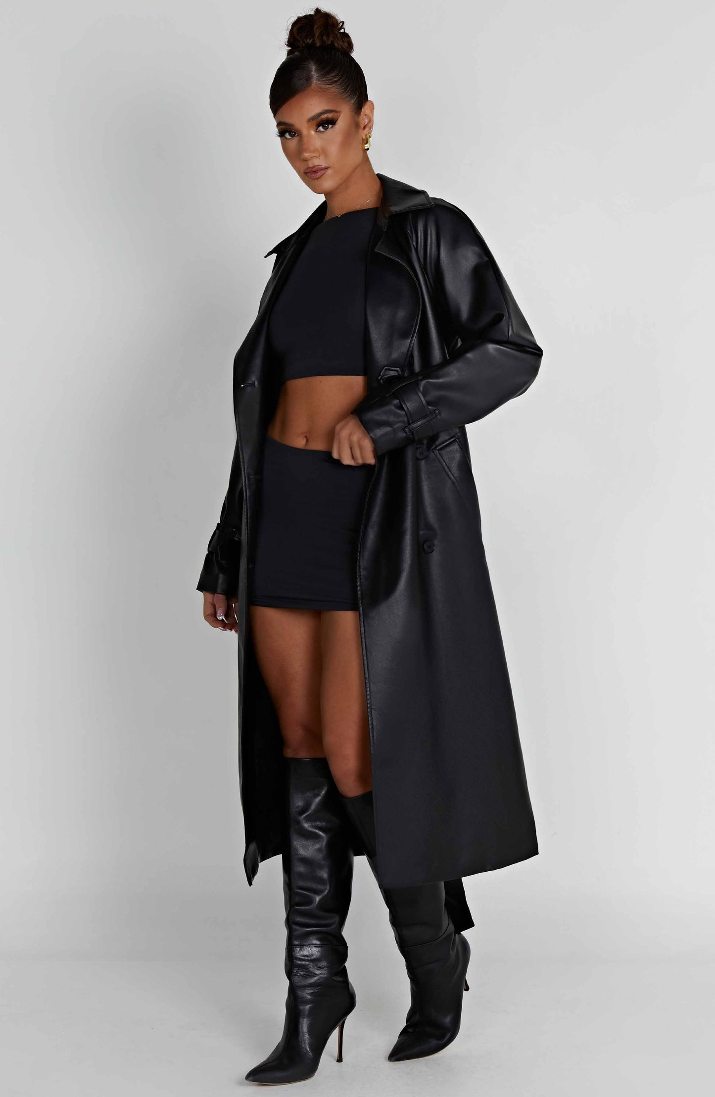 Topfitters™ | Chi Trenchcoat - Zwart