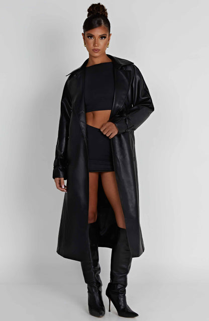 Topfitters™ | Chi Trenchcoat - Zwart