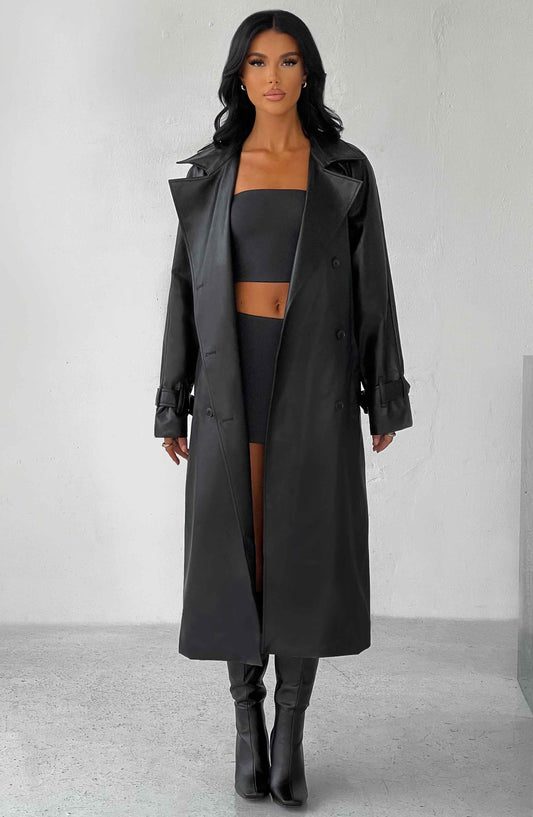 Topfitters™ | Chi Trenchcoat - Zwart