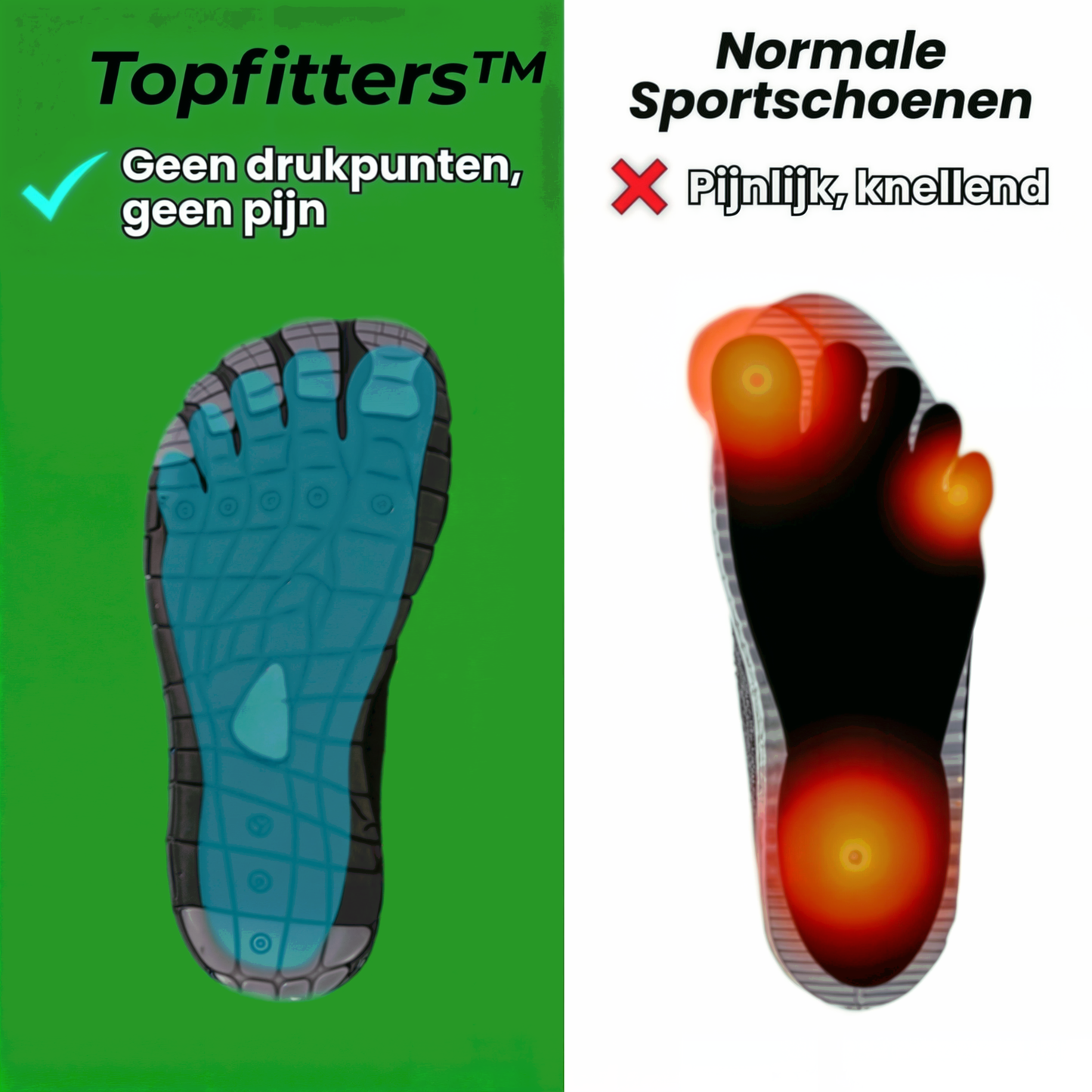 Topfitters™ - orthopedische, pijnverlichtende comfortschoenen