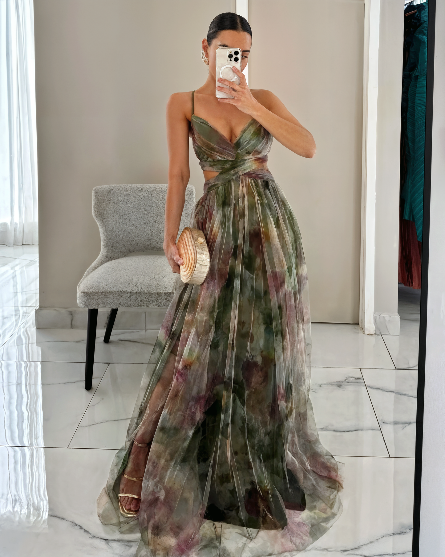 Topfitters™ | Prachtige maxi-jurk met bloemenprint