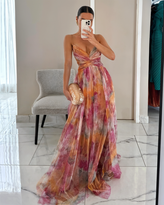 Topfitters™ | Prachtige maxi-jurk met bloemenprint