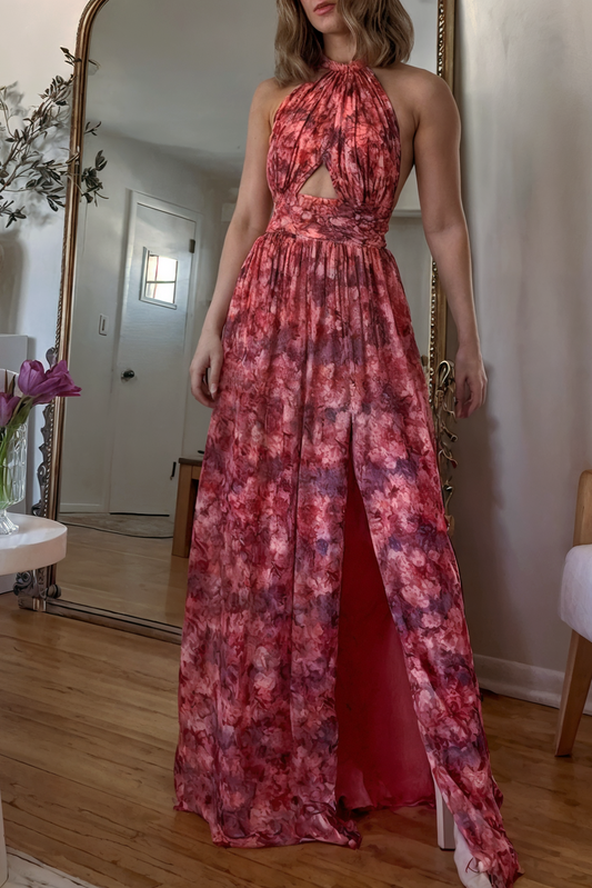 Topfitters™ | Rugloze Maxijurk met Bloemenprint