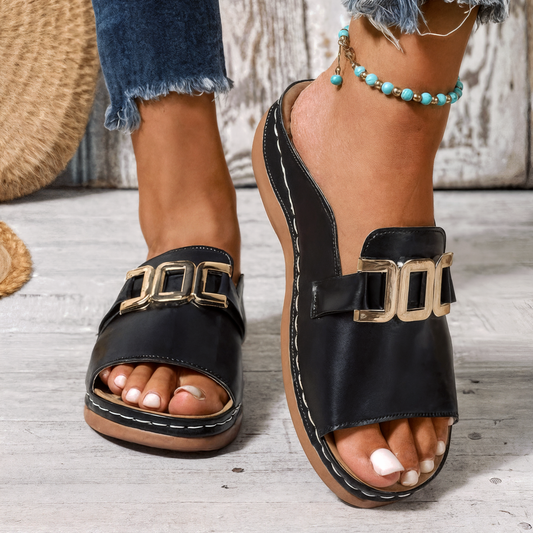 Topfitters™ |  De Comfortabele Sandalen met Sleehak