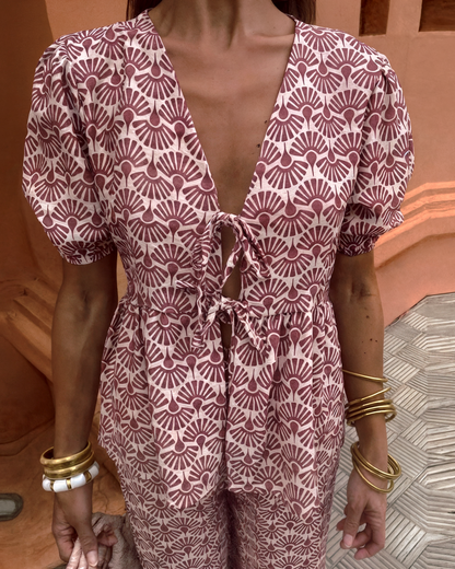 Topfitters™ | Tweedelige boho set met print