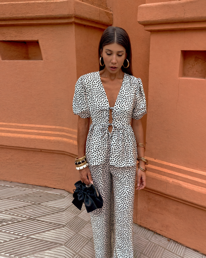 Topfitters™ | Tweedelige boho set met print
