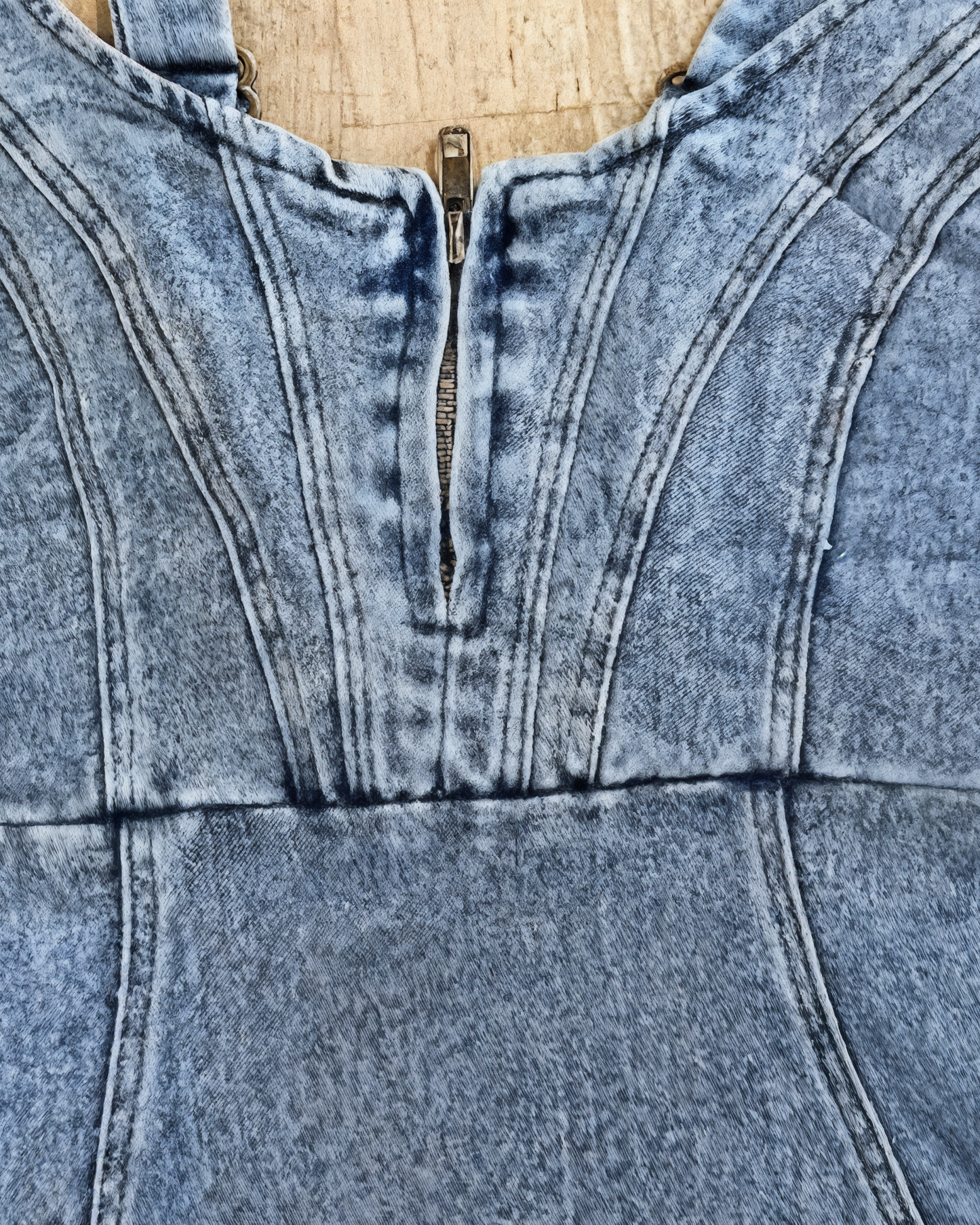Topfitters™ | Denim jurk met verstelbare bandjes