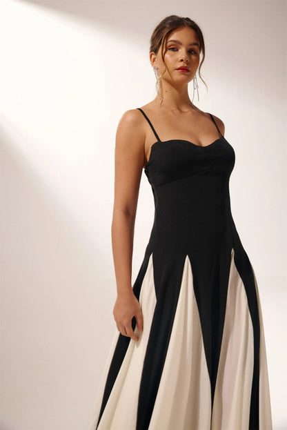 Topfitters™ | Griselda Color Block Maxi Slipjurk