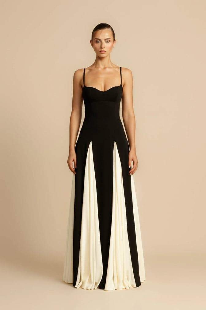 Topfitters™ | Griselda Color Block Maxi Slipjurk