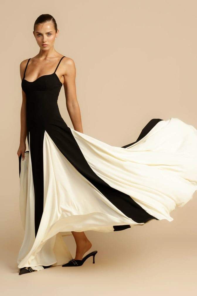 Topfitters™ | Griselda Color Block Maxi Slipjurk