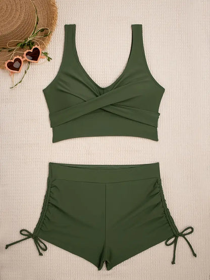 Topfitters™ | Emerald Stretchy Bikini Set