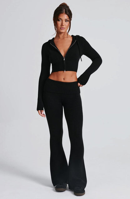 Topfitters™ | Portia gebreide broek - zwart