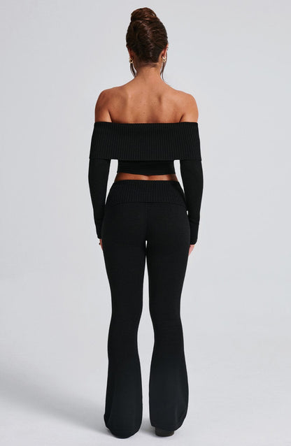 Topfitters™ | Portia gebreide broek - zwart