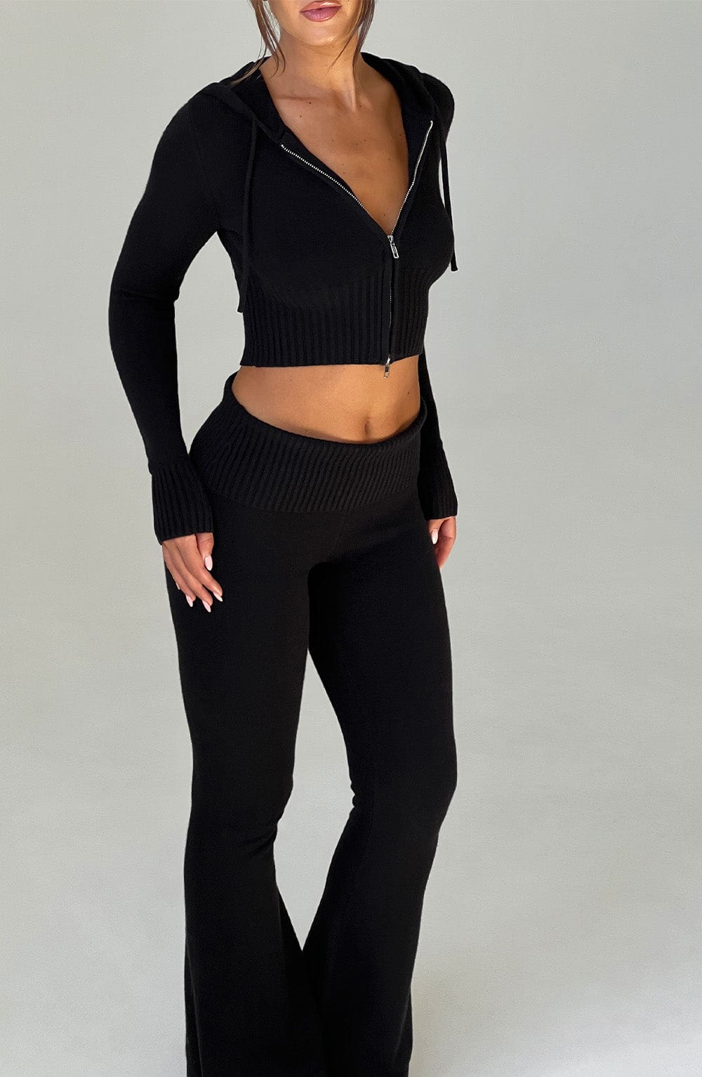 Topfitters™ | Portia gebreide broek - zwart